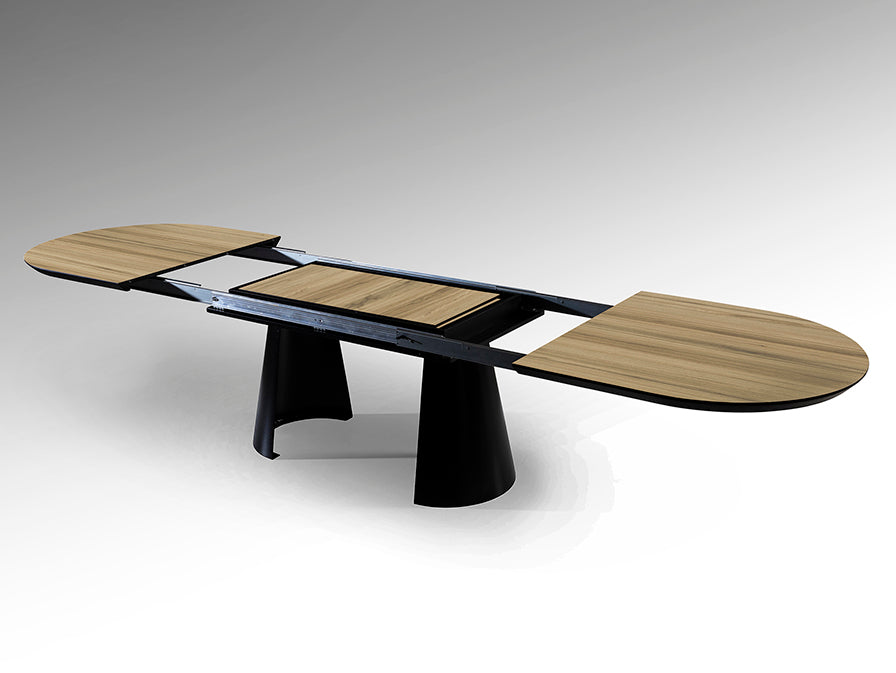 Signature Collection - Capri Extending Dining Table - Wood Effect Top
