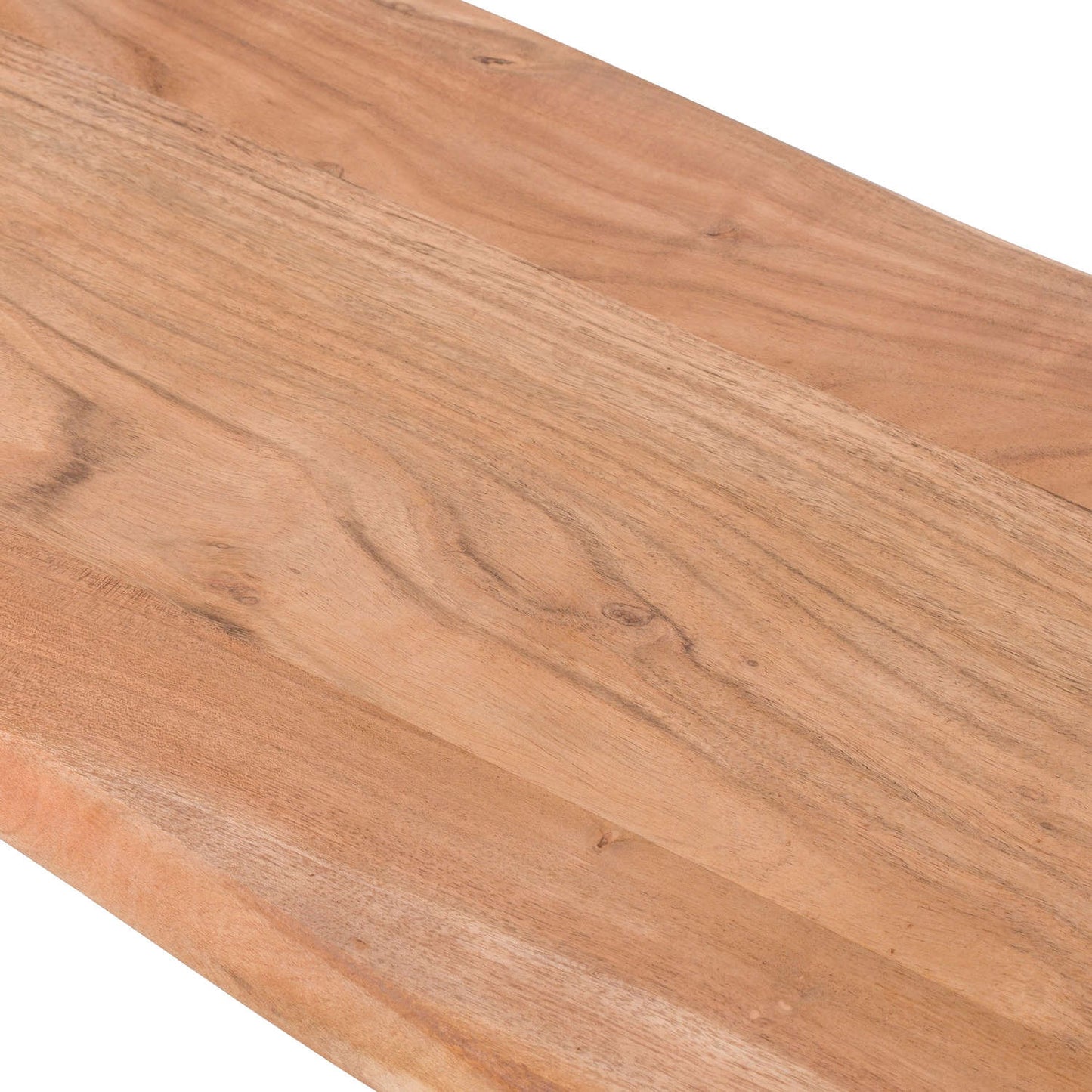 Live Edge Collection Dining Bench - Grey Metal X Leg