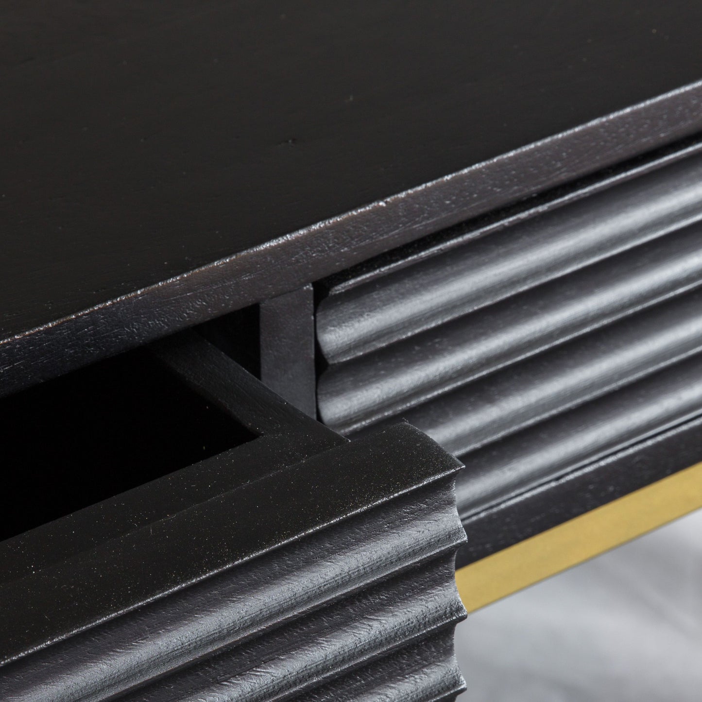 Nero 2 Drawer Console Table - 1100x400x780mm