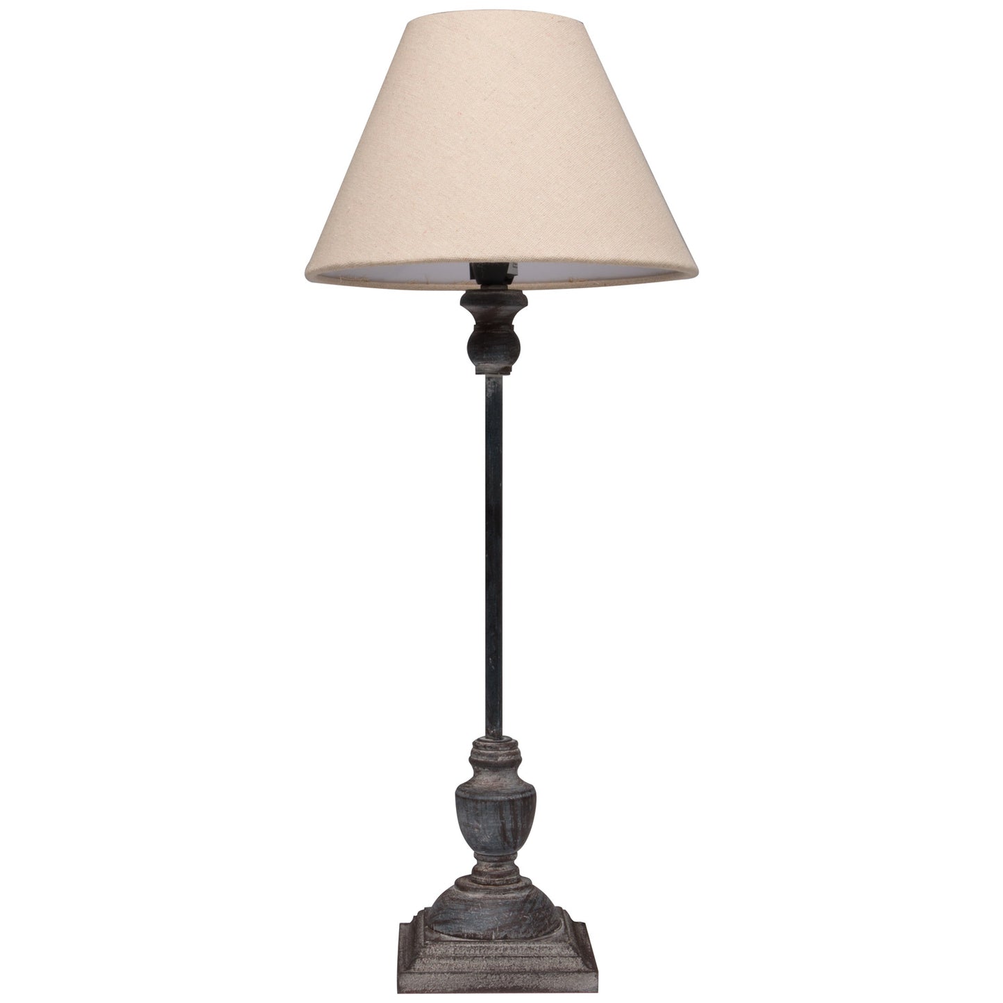 Incia Grey Wash Stem Table Lamp - 52cm