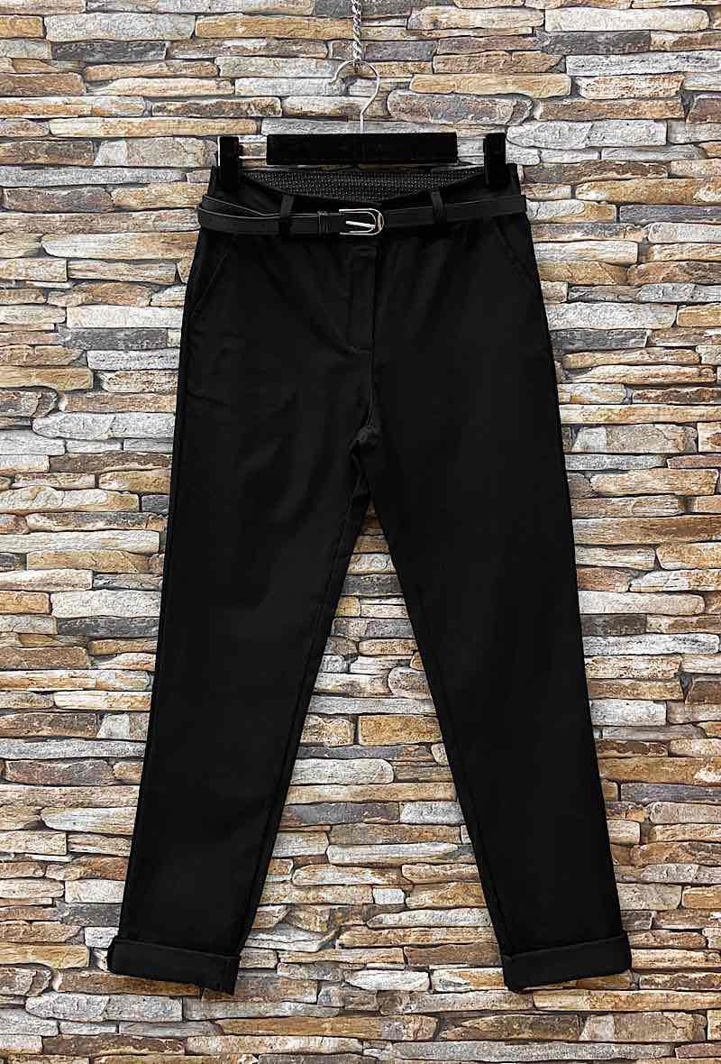 Straight leg Stretch Trousers - Black/Brown/Navy