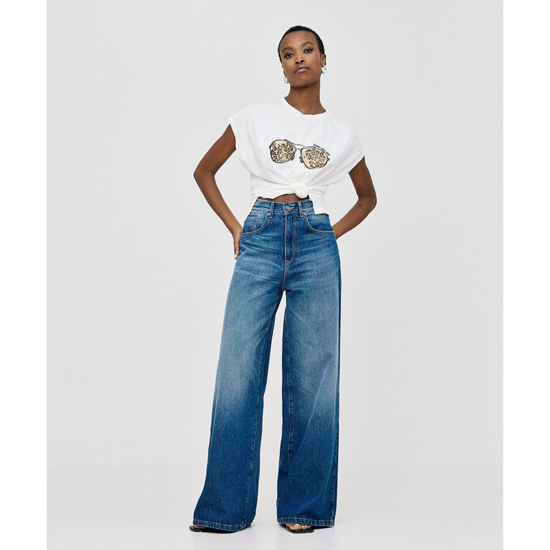 Access Fashion Sunglasses Printed T-Shirt - White