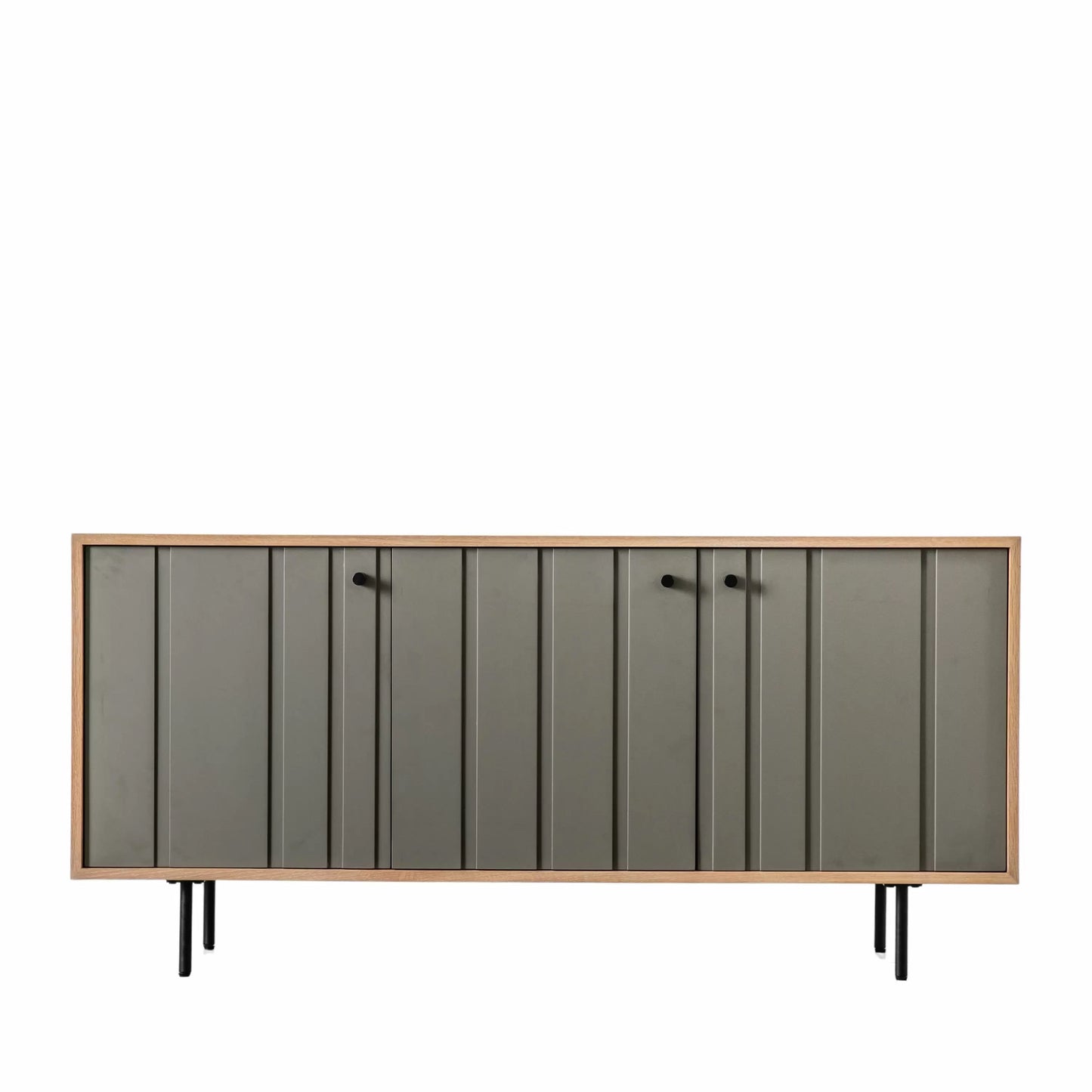 Faro Oak & Grey 3 Door Sideboard - 1500x450x700mm