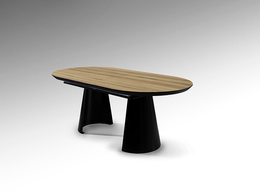 Signature Collection - Capri Extending Dining Table - Wood Effect Top