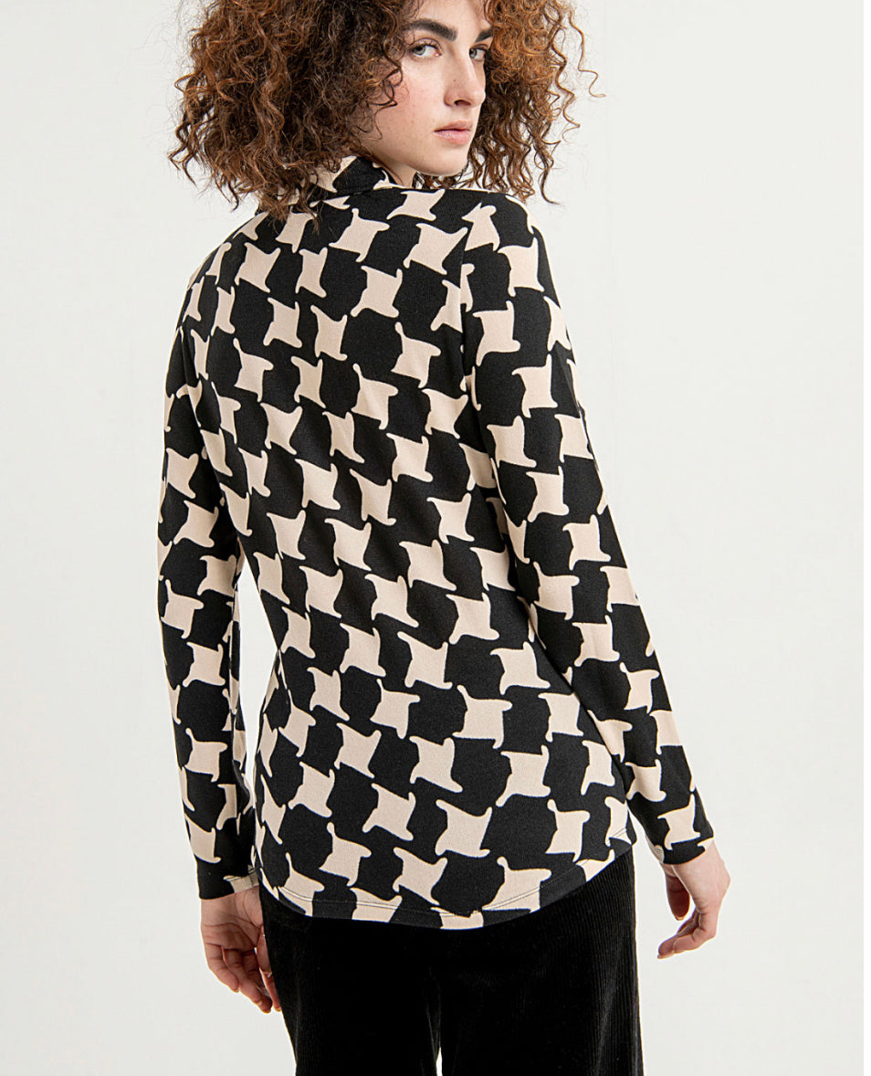 Surkana Classic Soft Stretch Shirt - Black/Camel