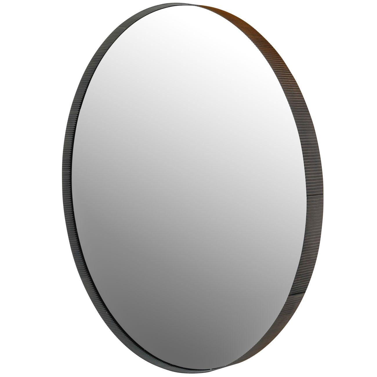Knightsbridge Round Mirror - Dark Bronze Finish - 80cm diameter