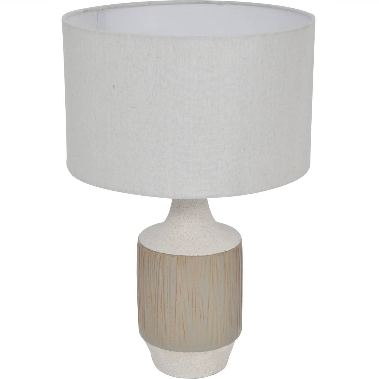 Porcelain Reeds Lamp With Shade - 35 x 35 x 52.5