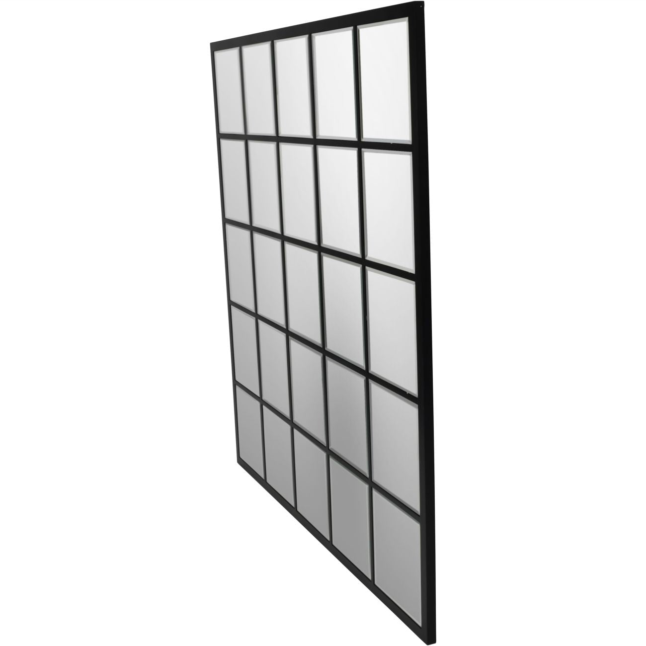 Blakely Square Mirror Black - 100cm x 100cm