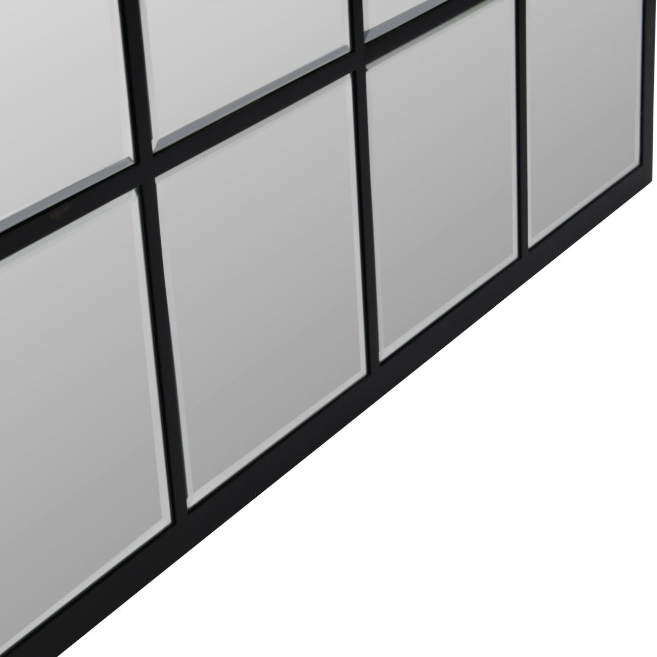 Blakely Square Mirror Black - 100cm x 100cm