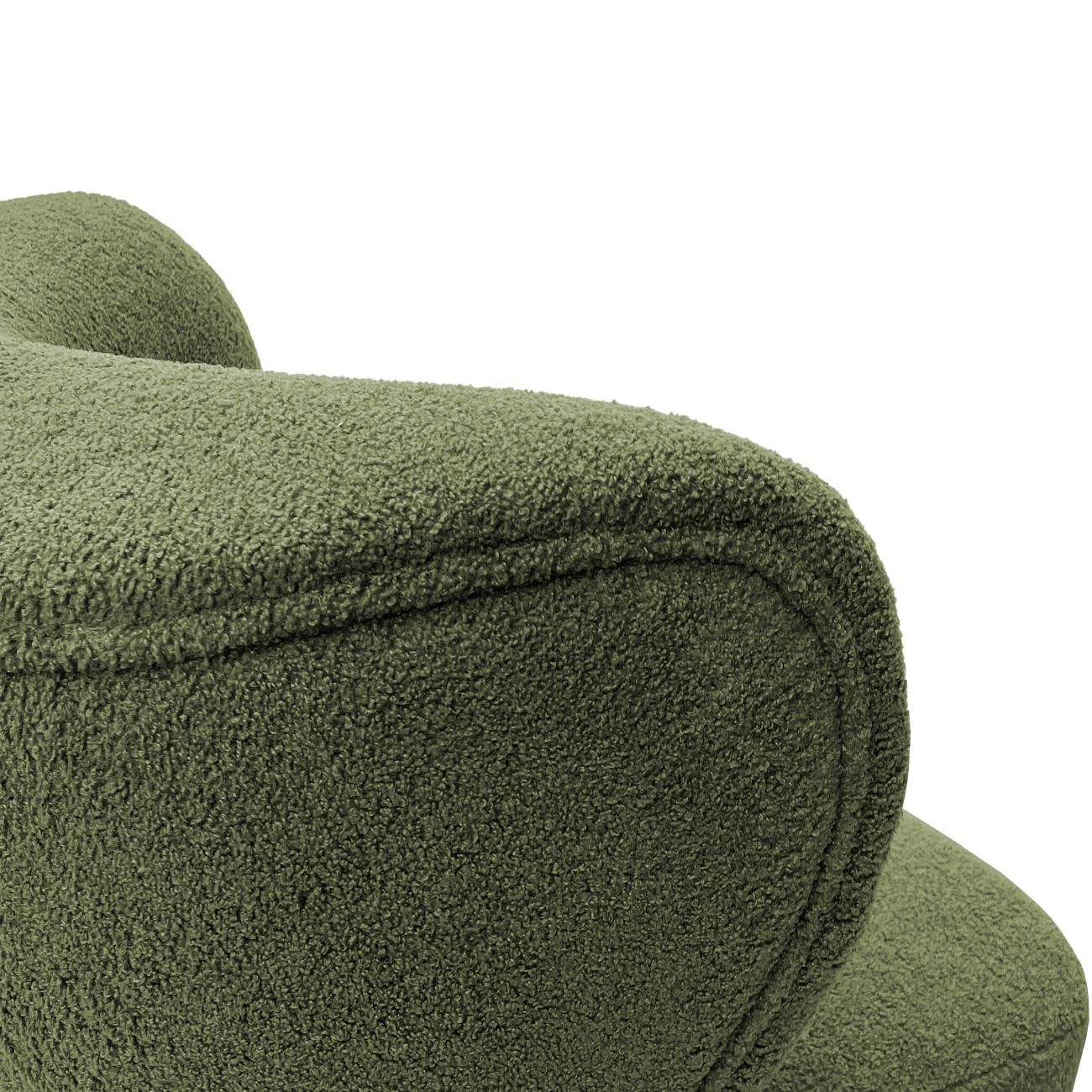 Lewis Wingback Occasional Chair - Hunter Green Boucle