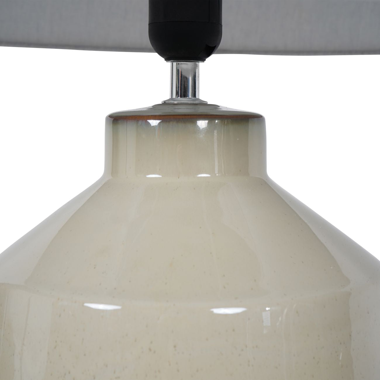Libra Soft Green Dipped Glaze Table Lamp 58cm with Ivory Coolie Shade