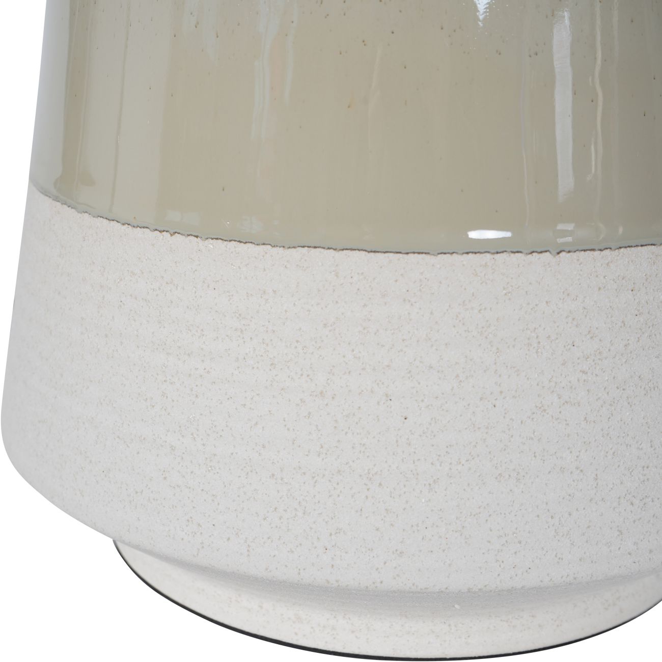 Libra Soft Green Dipped Glaze Table Lamp 58cm with Ivory Coolie Shade