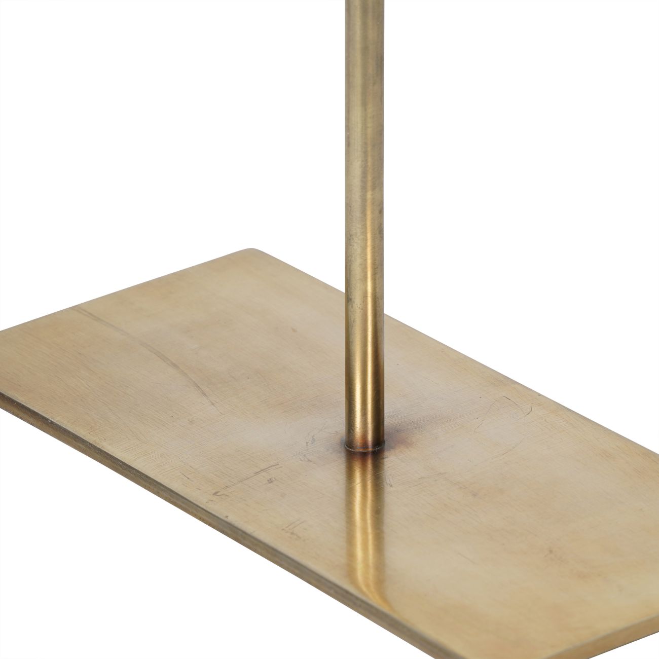 Dark Travertine Mantle Clock On Stand - 42cm