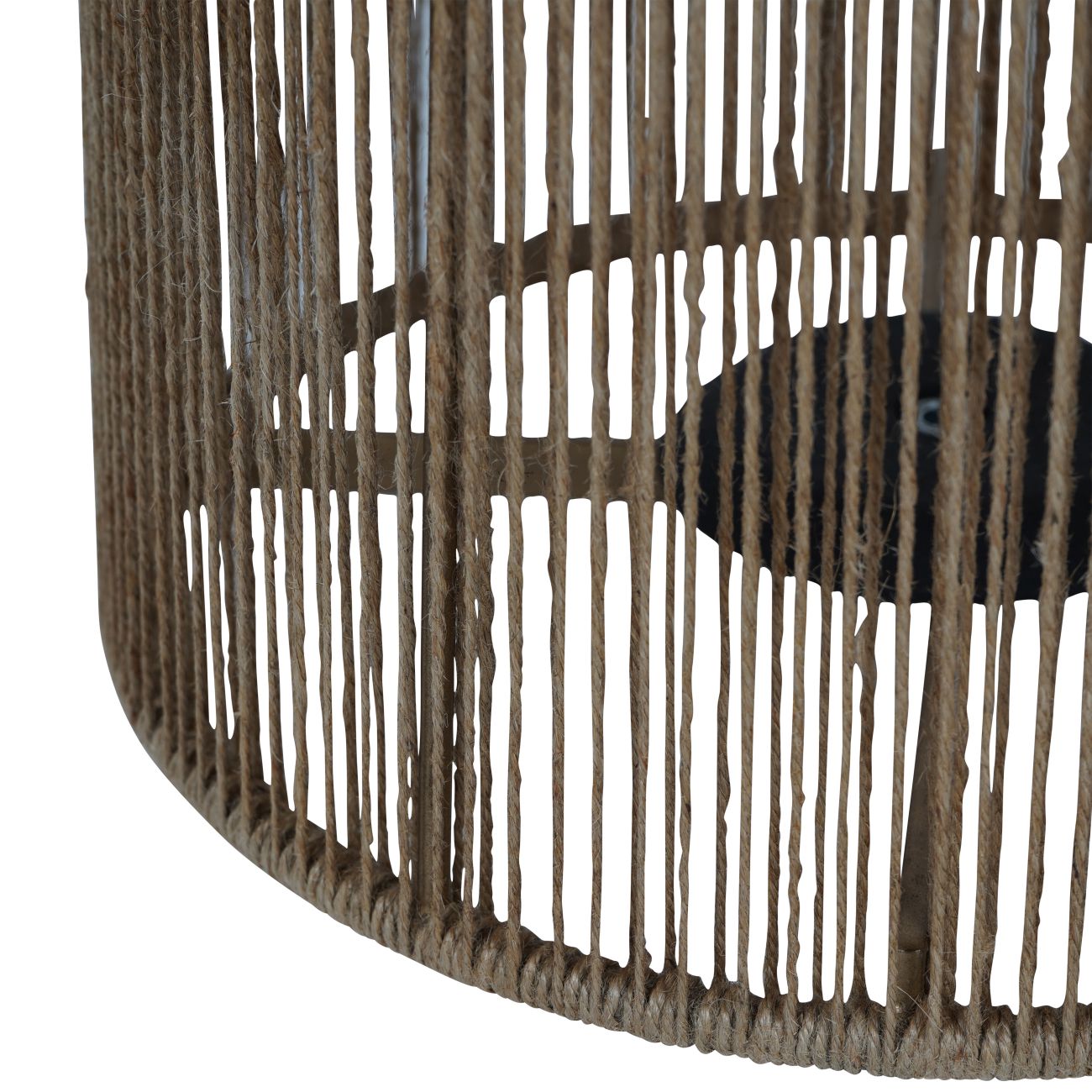 Jute Floor Lamp with Large Jute Shade - 160cm