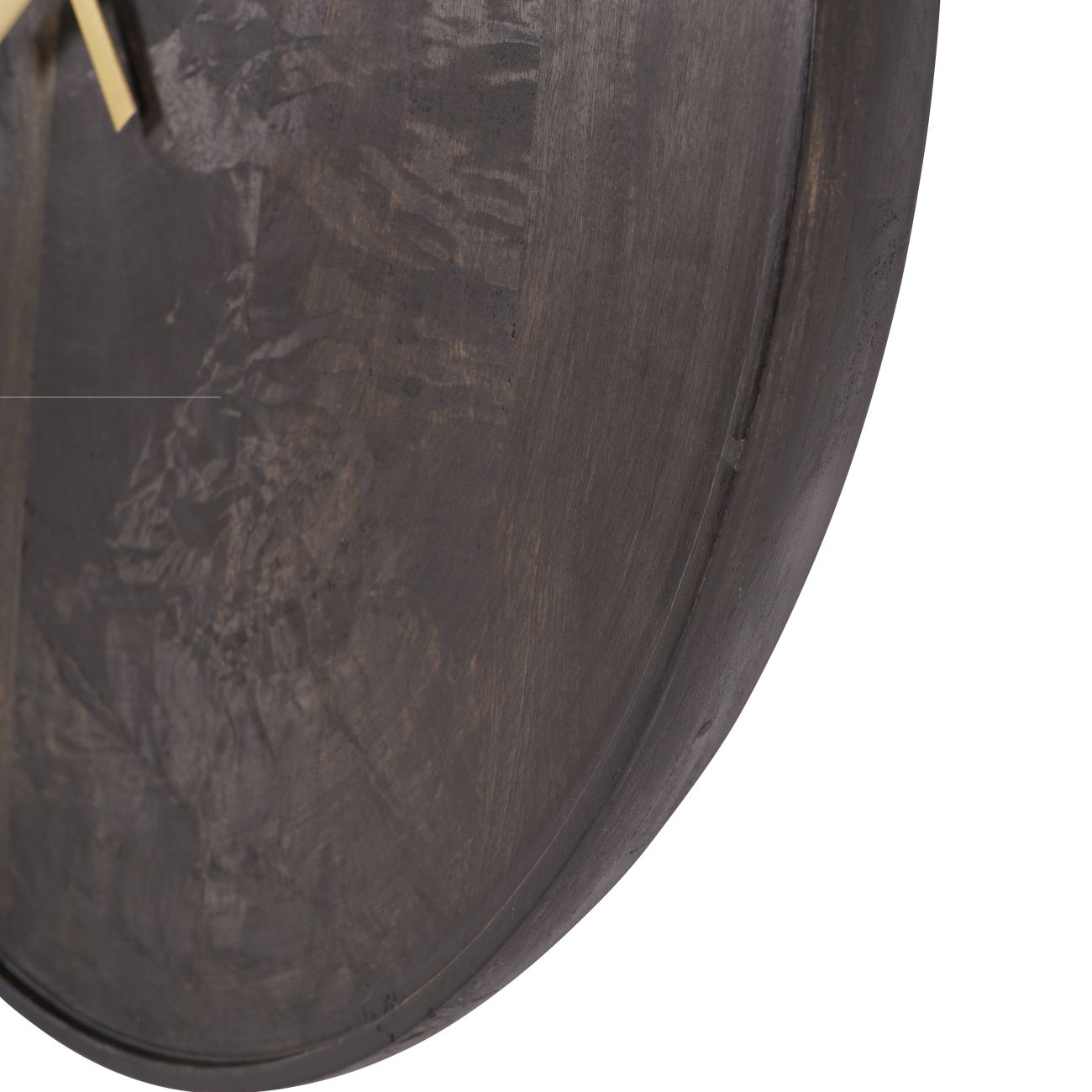Mango Wood Bowl Wall Clock 56cm X 56cm