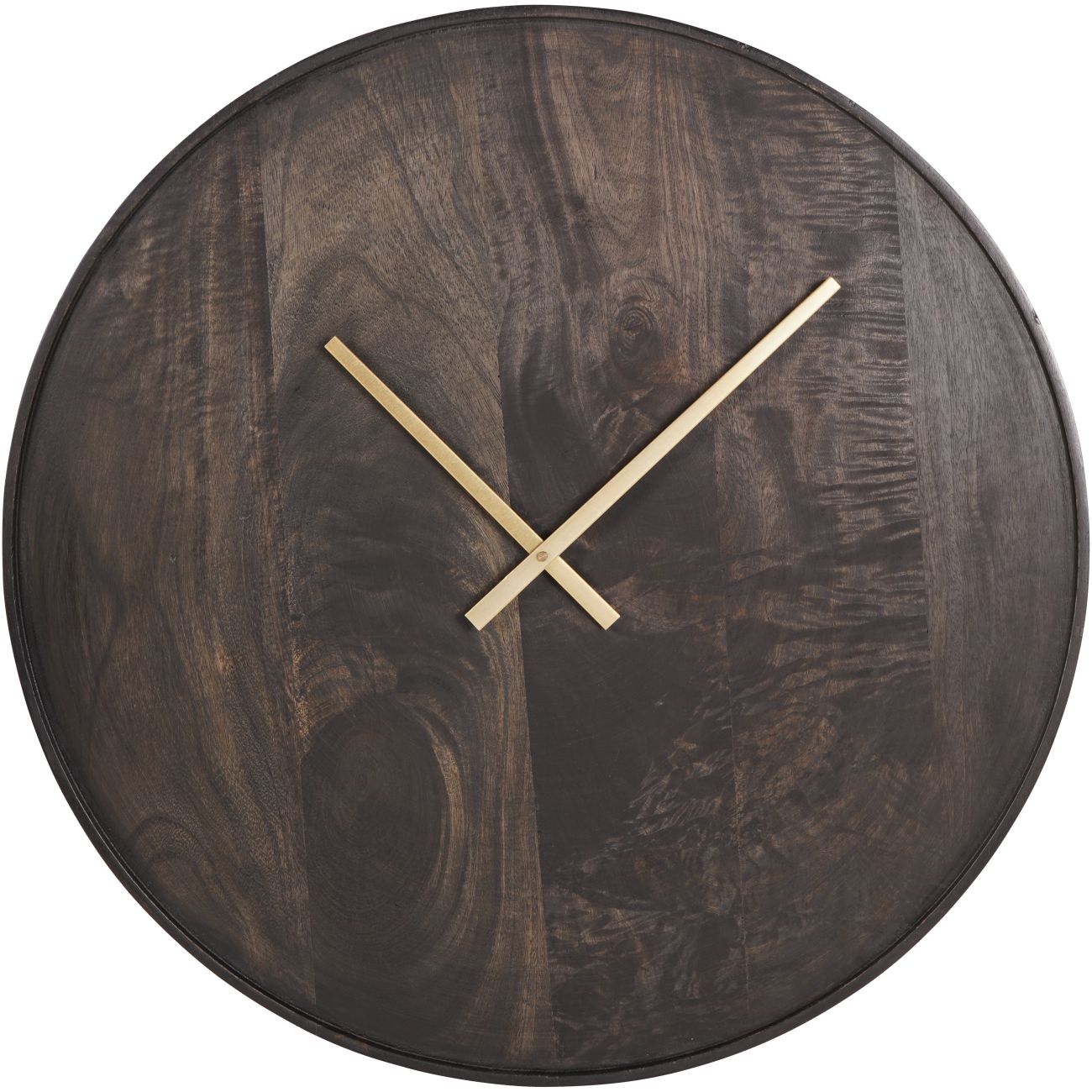 Mango Wood Bowl Wall Clock 56cm X 56cm