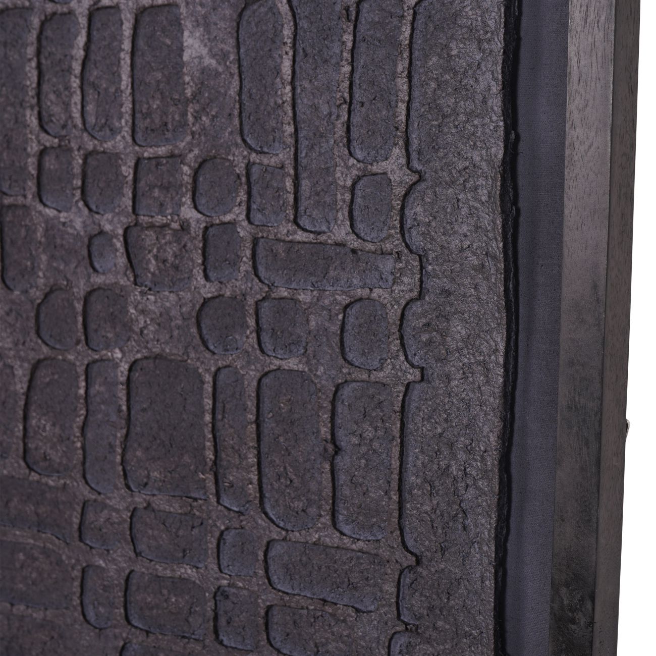 Trenton Large Black Wall Art - 100 x 130 - Papier Mache 1