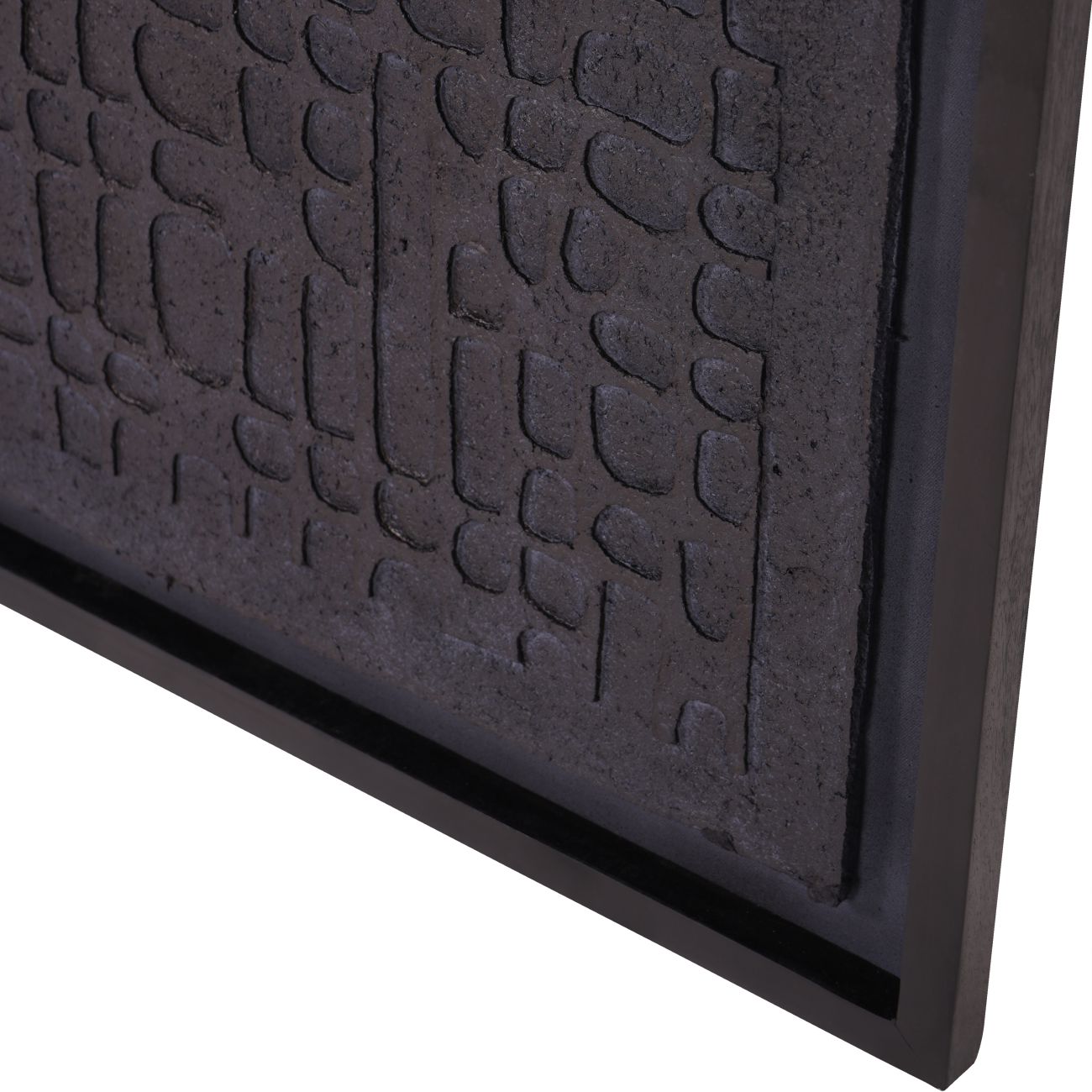 Trenton Large Black Wall Art - 100 x 130 - Papier Mache 1