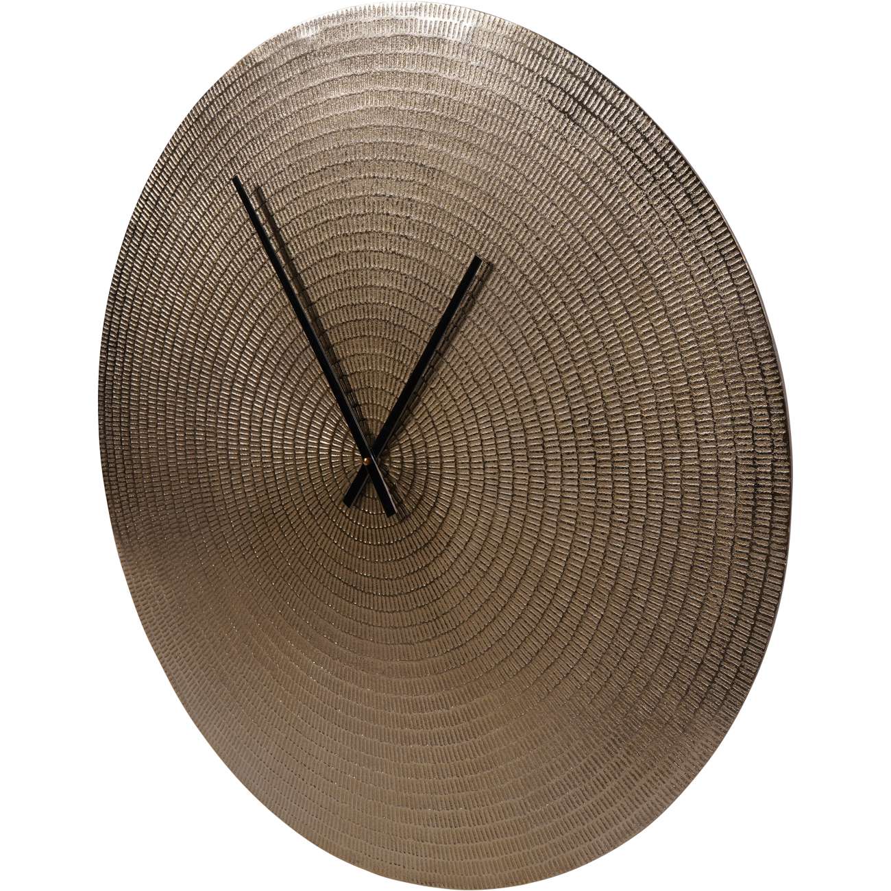 Textured Champagne Gold Wall Clock - 73cm x 73cm
