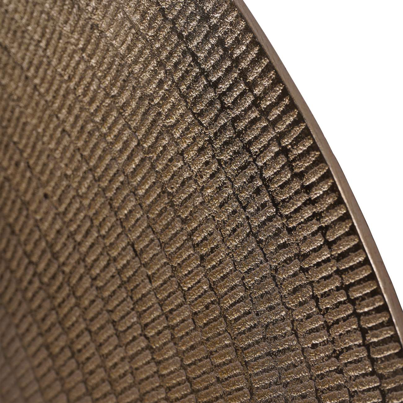 Textured Champagne Gold Wall Clock - 73cm x 73cm