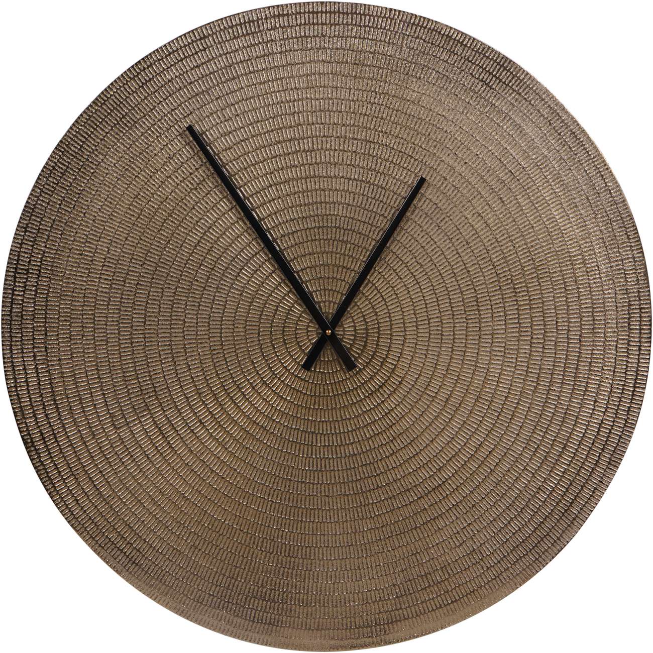 Textured Champagne Gold Wall Clock - 73cm x 73cm