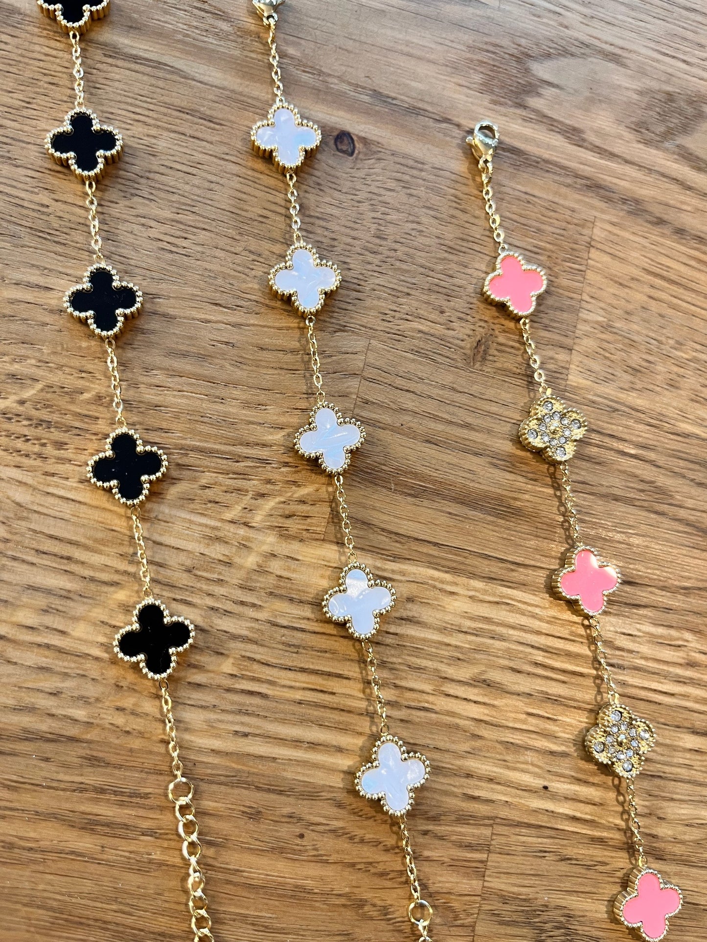 4 Leaf Clover Bracelet - 3 Colours