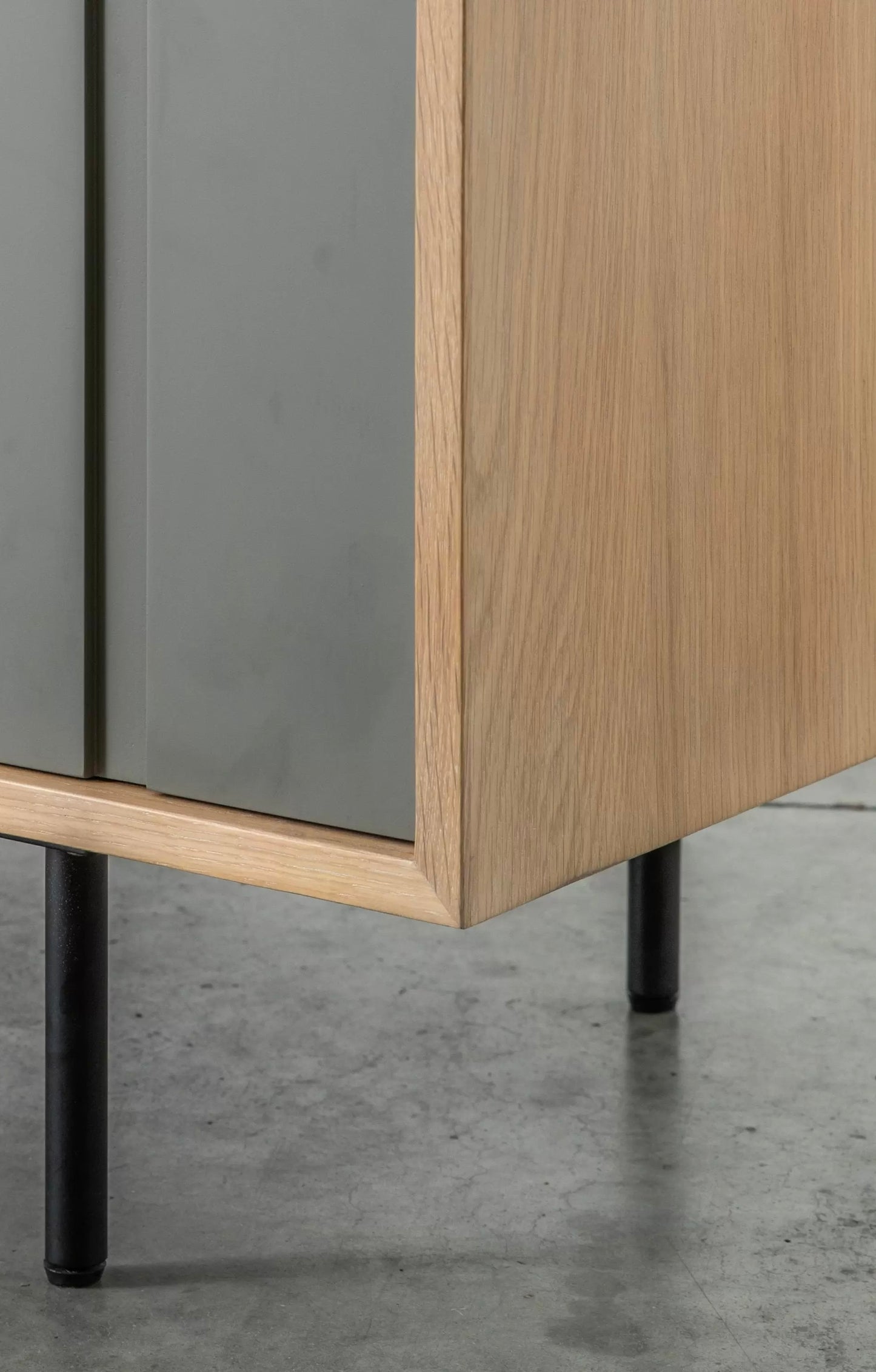 Faro Oak & Grey 3 Door Sideboard - 1500x450x700mm