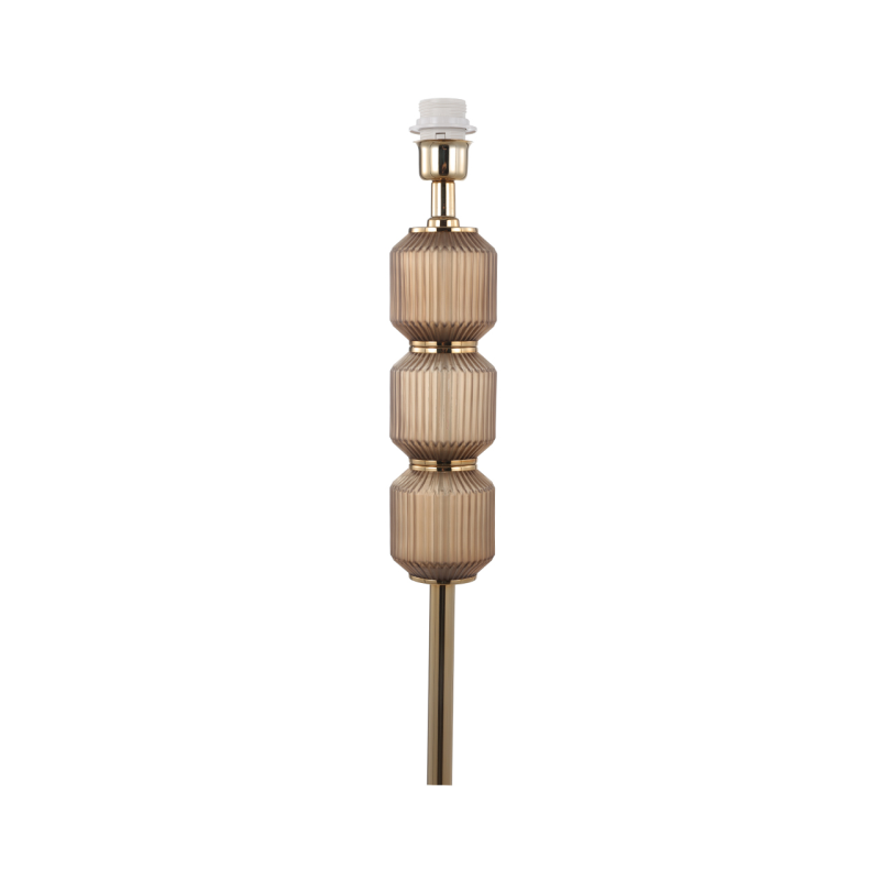 Romano Floor Standing Lamp with Champagne Velvet Shade - 168cm