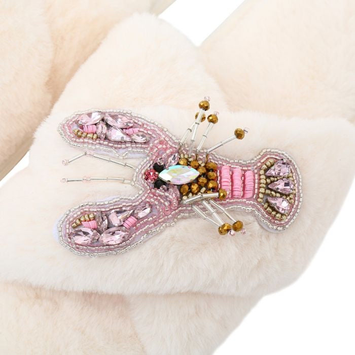 Jewelled Lobster Slippers
