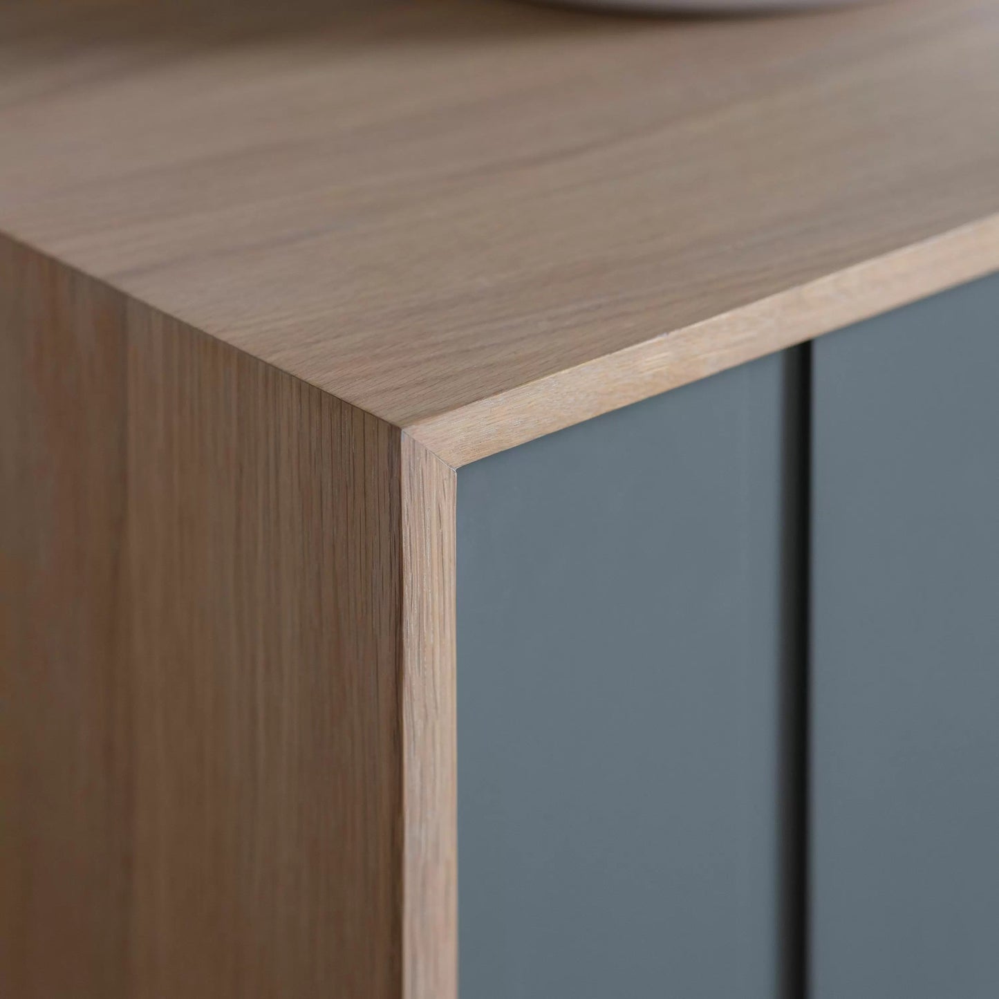 Faro Oak & Grey 3 Door Sideboard - 1500x450x700mm