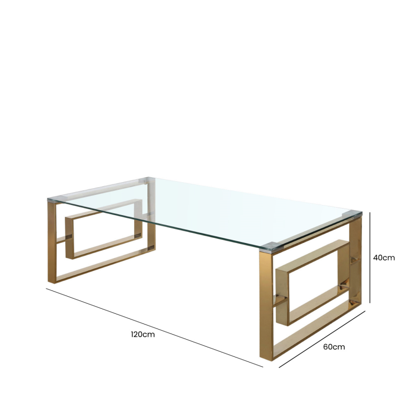 Lexi Gold Frame Coffee Table