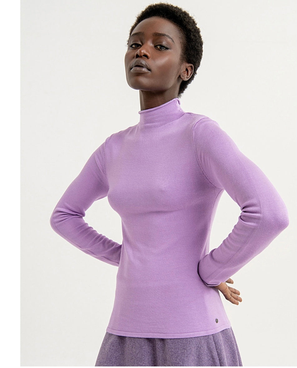 Long sleeve Fitted Soft Stretch Jumper