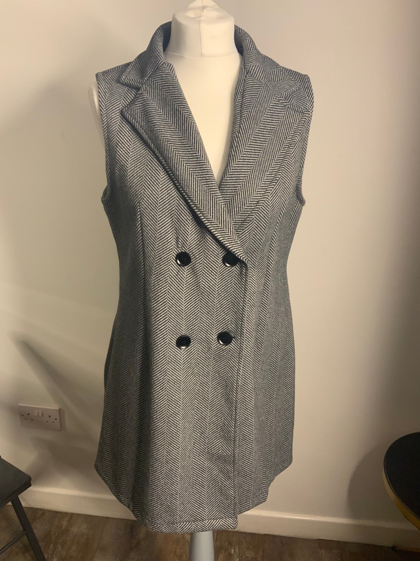 Herringbone Longer Length Waistcoat - 2 Colours