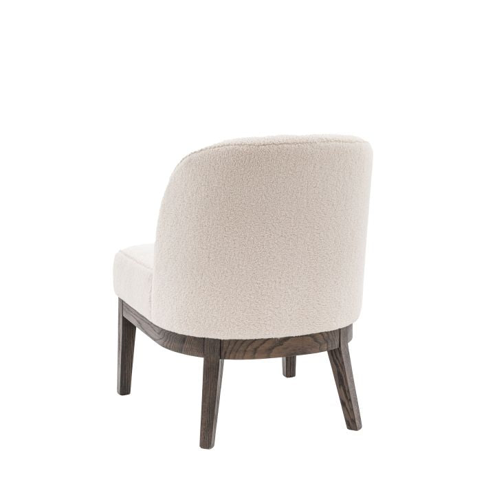 Othello Natural Vanilla Textured Fabric Accent Chair