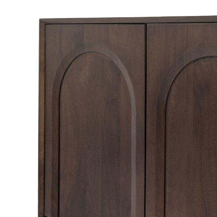 Lila Walnut Stained Mango Wood Sideboard - Large