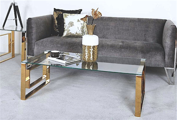 Lexi Gold Frame Coffee Table