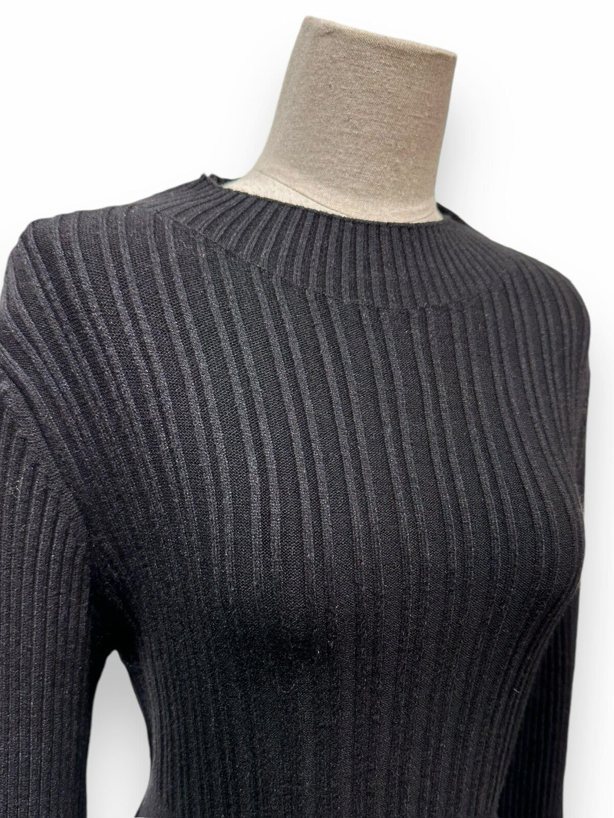 Knitted A Line Stretch Ribbed Knit Dress - 4 Colours