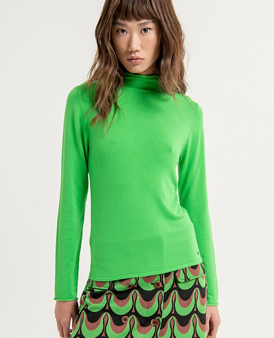 Long sleeve Fitted Soft Stretch Jumper