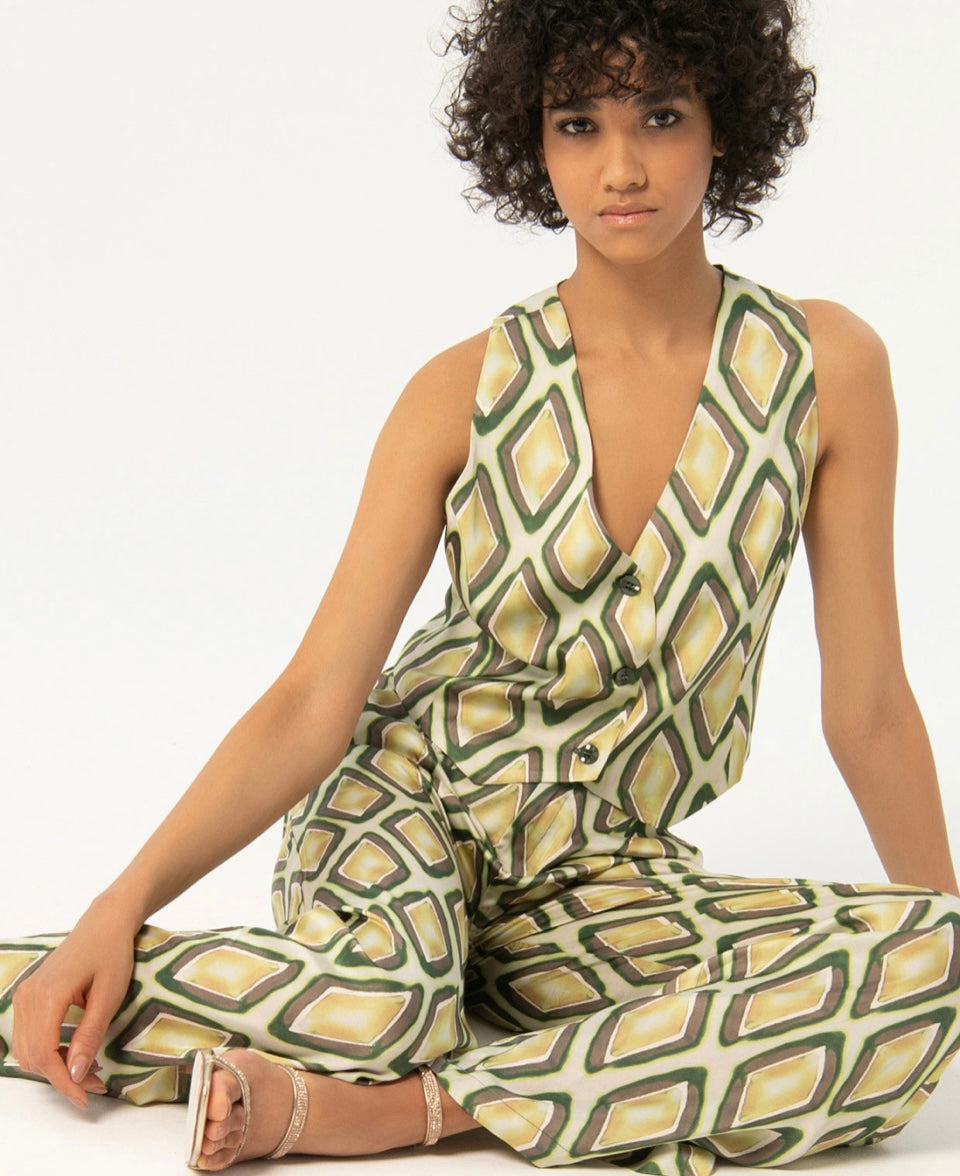 Surkana Satin Wide Leg Trousers