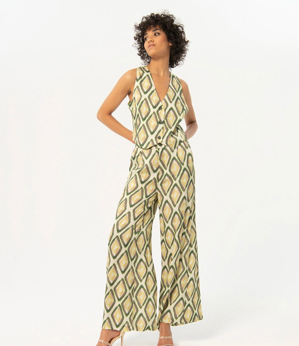 Surkana Satin Wide Leg Trousers