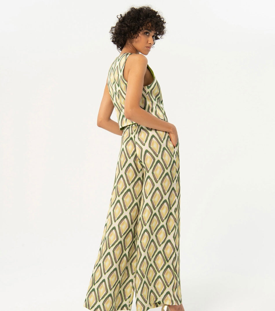 Surkana Satin Wide Leg Trousers