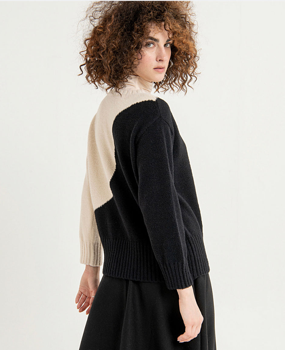 Surkana Bicolour soft knit Jumper