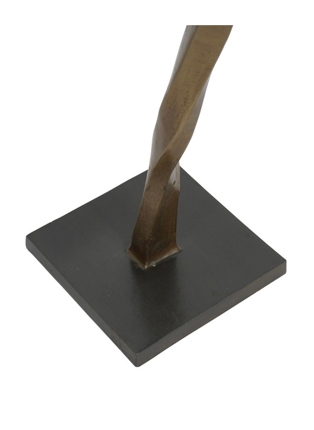 Libra Textured Brass Aluminium Abstract Sculpture - 158cm