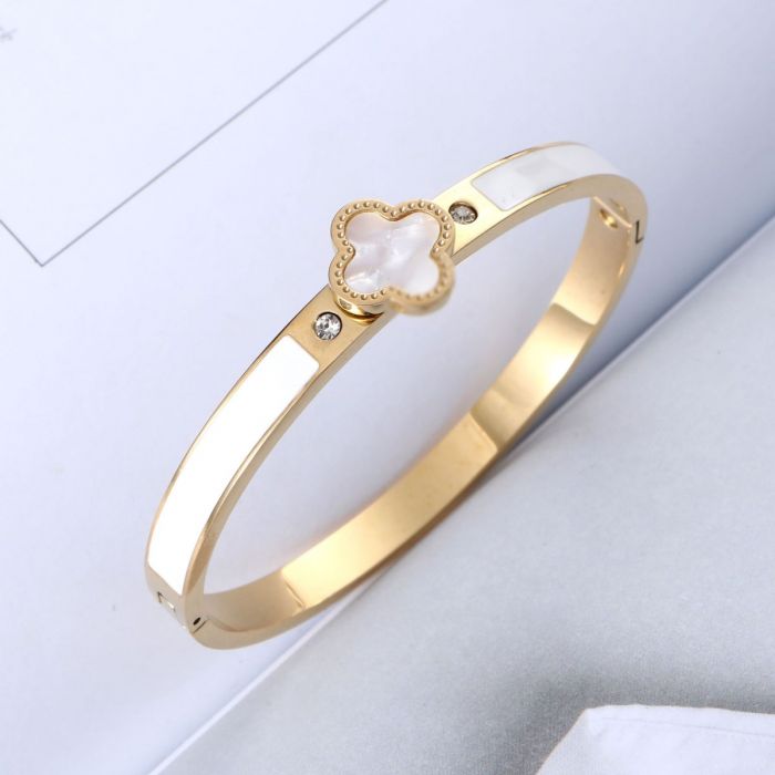 4 Leaf Clover Bangle - 2 Colours