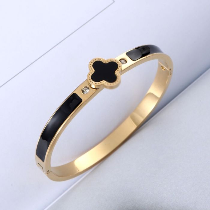 4 Leaf Clover Bangle - 2 Colours