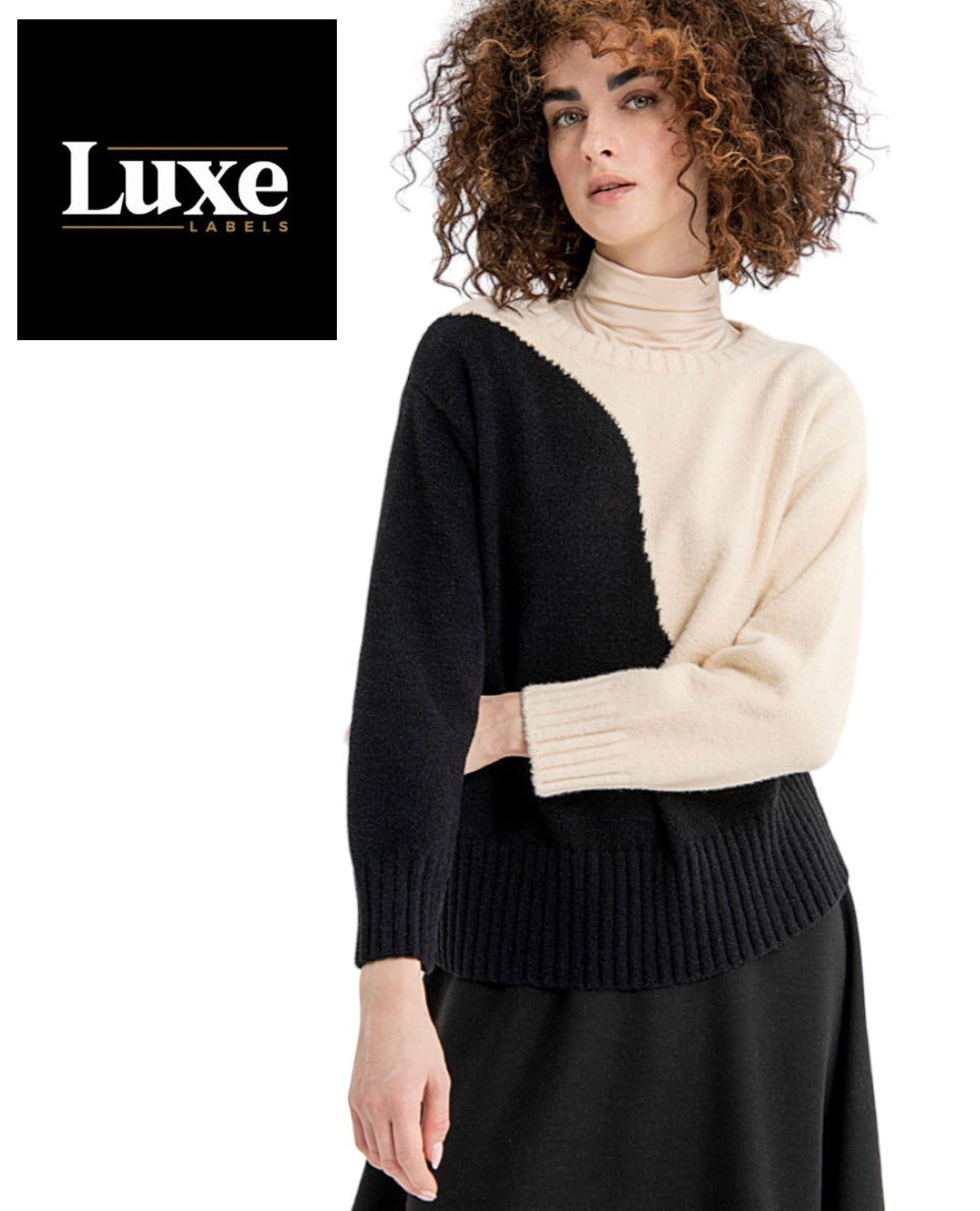 Surkana Bicolour soft knit Jumper
