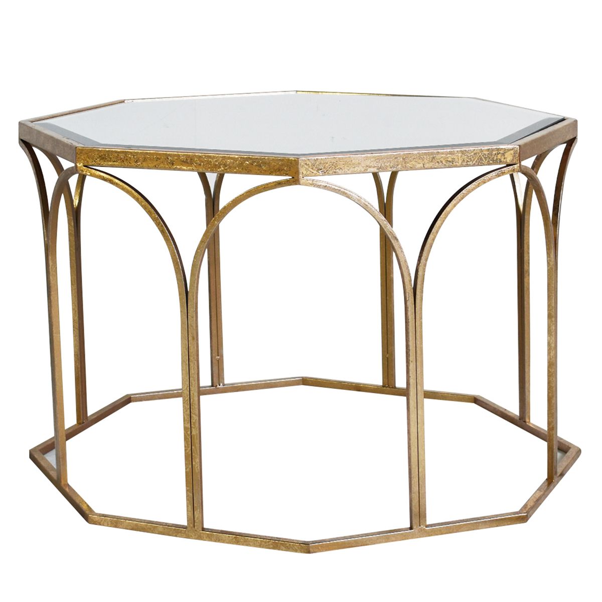Cassie Glass Top Coffee Table 800x800x500mm