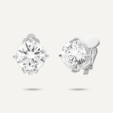 Clip on Delicate Crystal Earrings