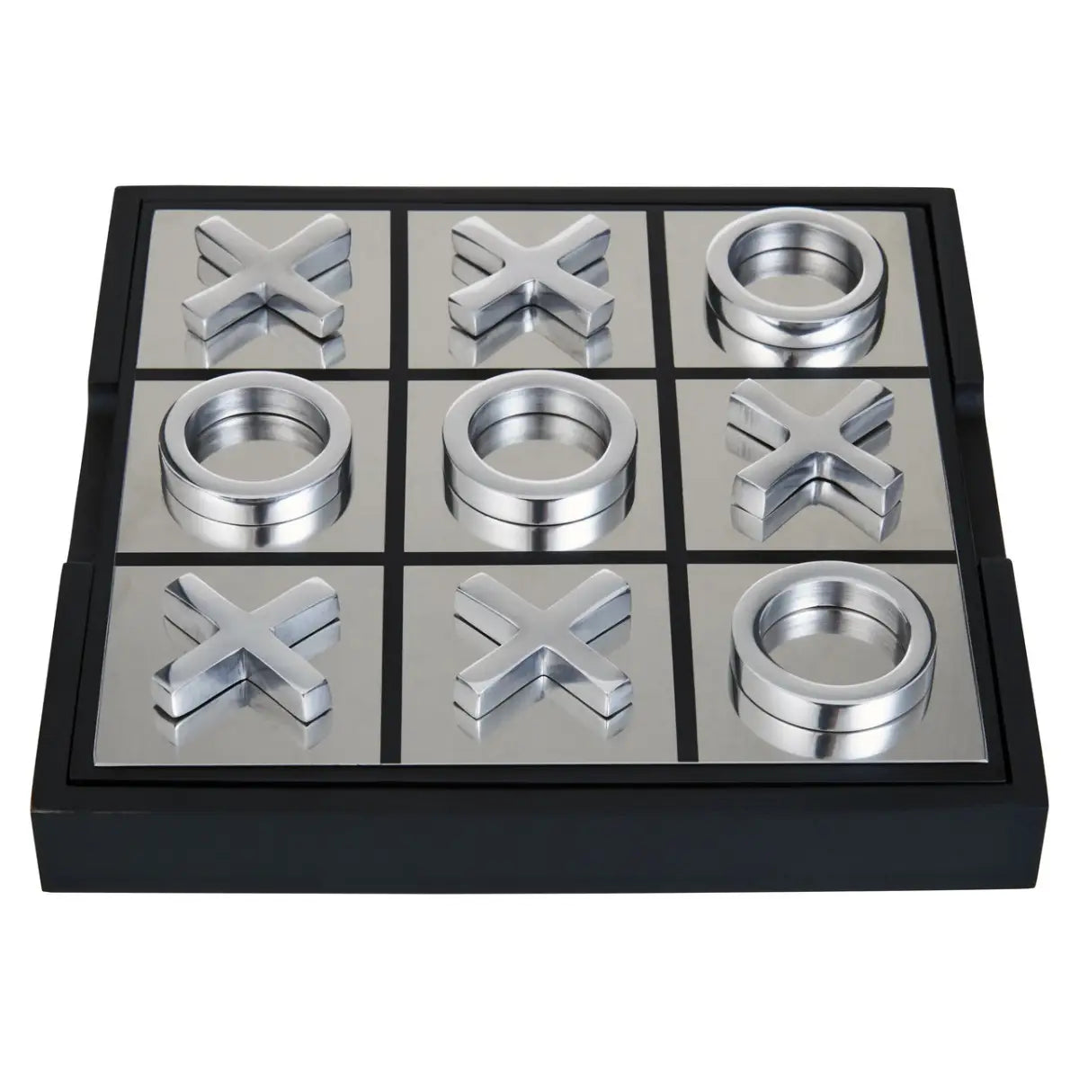 Black & Silver Noughts & Crosses Game