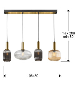 Signature Collection - Norma 4 Light Dining Ceiling Pendant